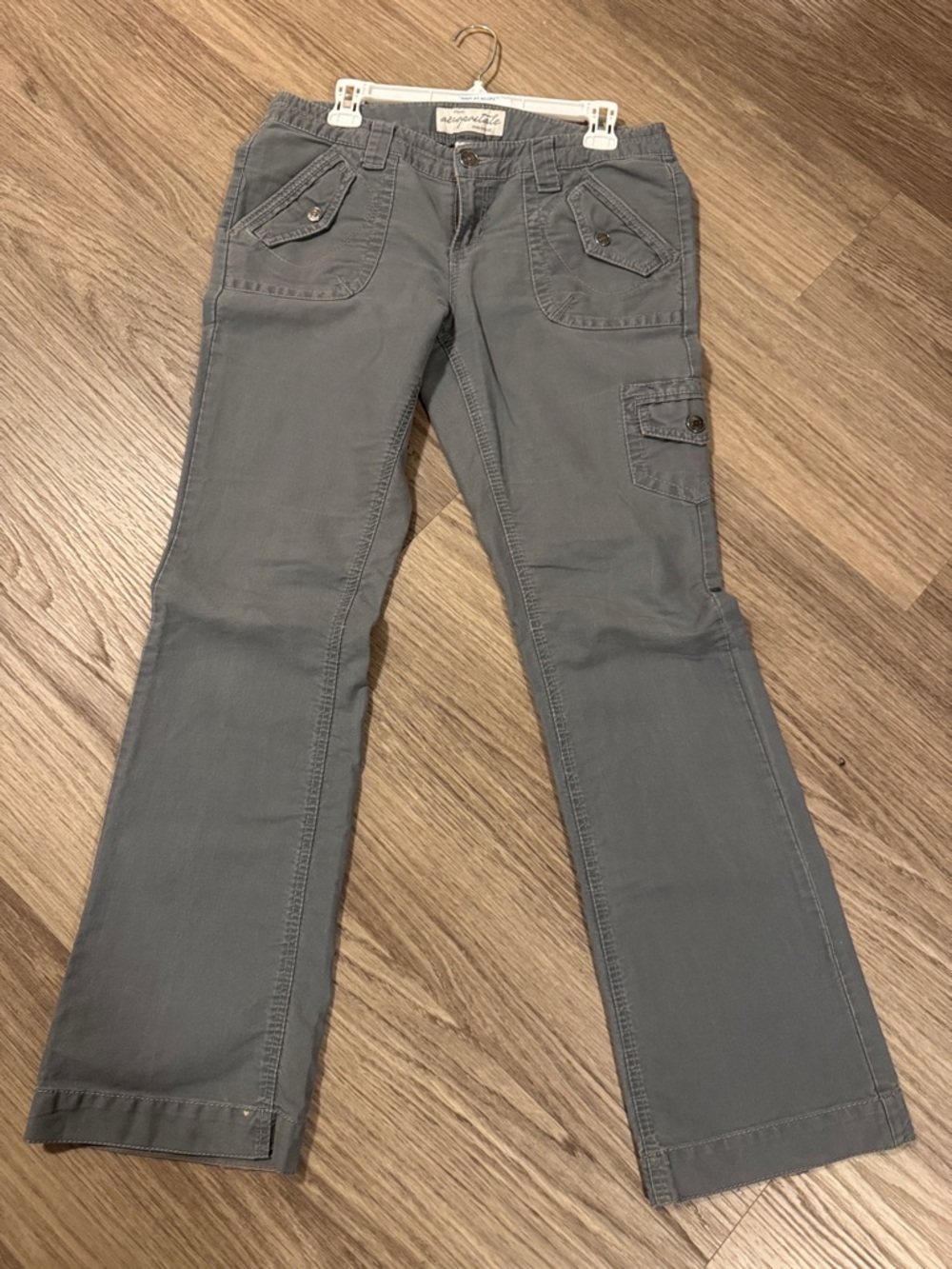Aeropostale Charcoal Gray Cargo Straight Pants